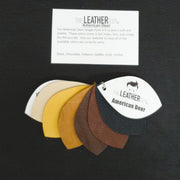 The Leather Guy Essential Leathers Sample Rings, American Deer | The Leather Guy