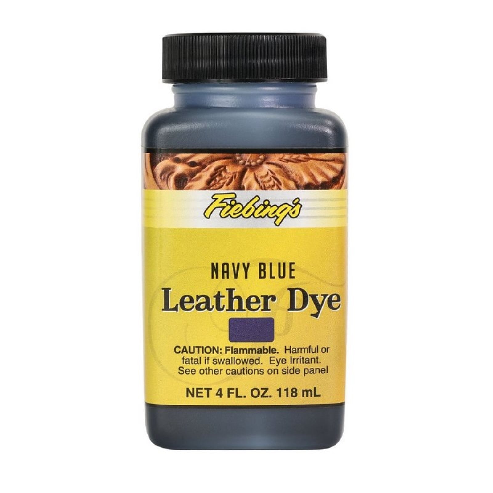 Fiebings Leather Dye, 4 oz, Navy Blue | The Leather Guy