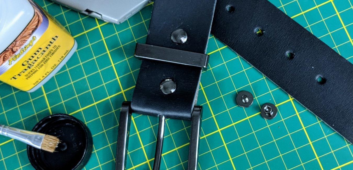 How to punch a hole in a leather belt hot sale