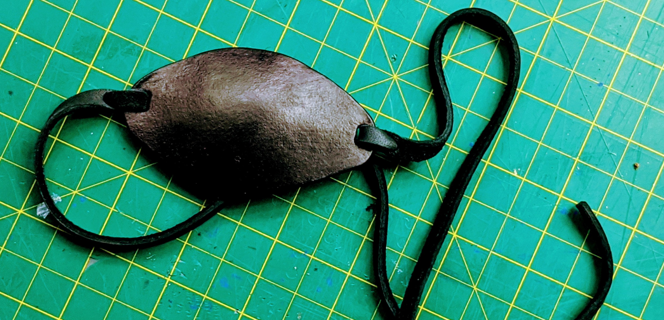 How To Make A DIY Leather Eye Patch (Free Template)