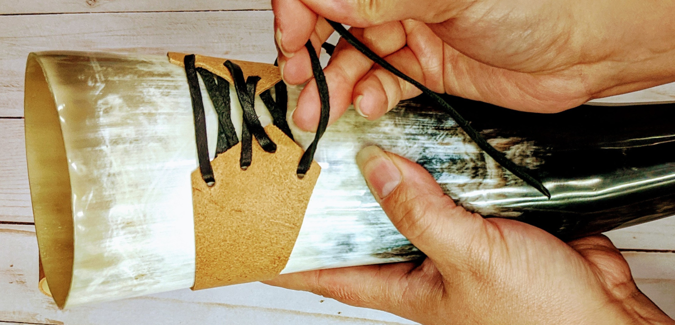 How To Make A Drinking Horn Holder (Free Template)