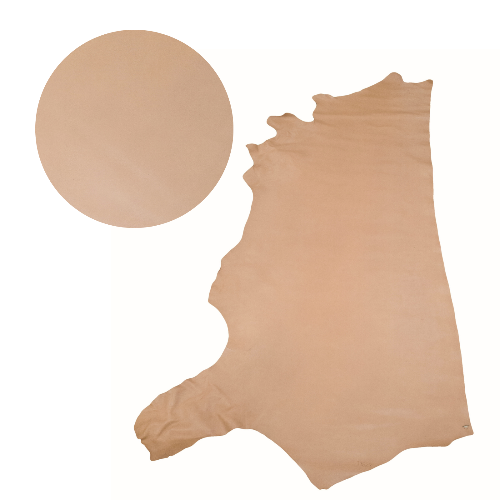 Utility Sides 3-7 oz, 9-29 Sq Ft, Cowhides, Nude (4-5oz) / 24-26 | The Leather Guy
