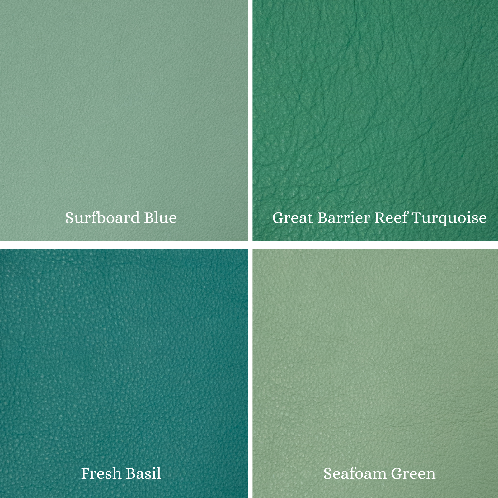 Coastal Collection 50-55 SF Full Hide Variation, Seafoam Green | The Leather Guy