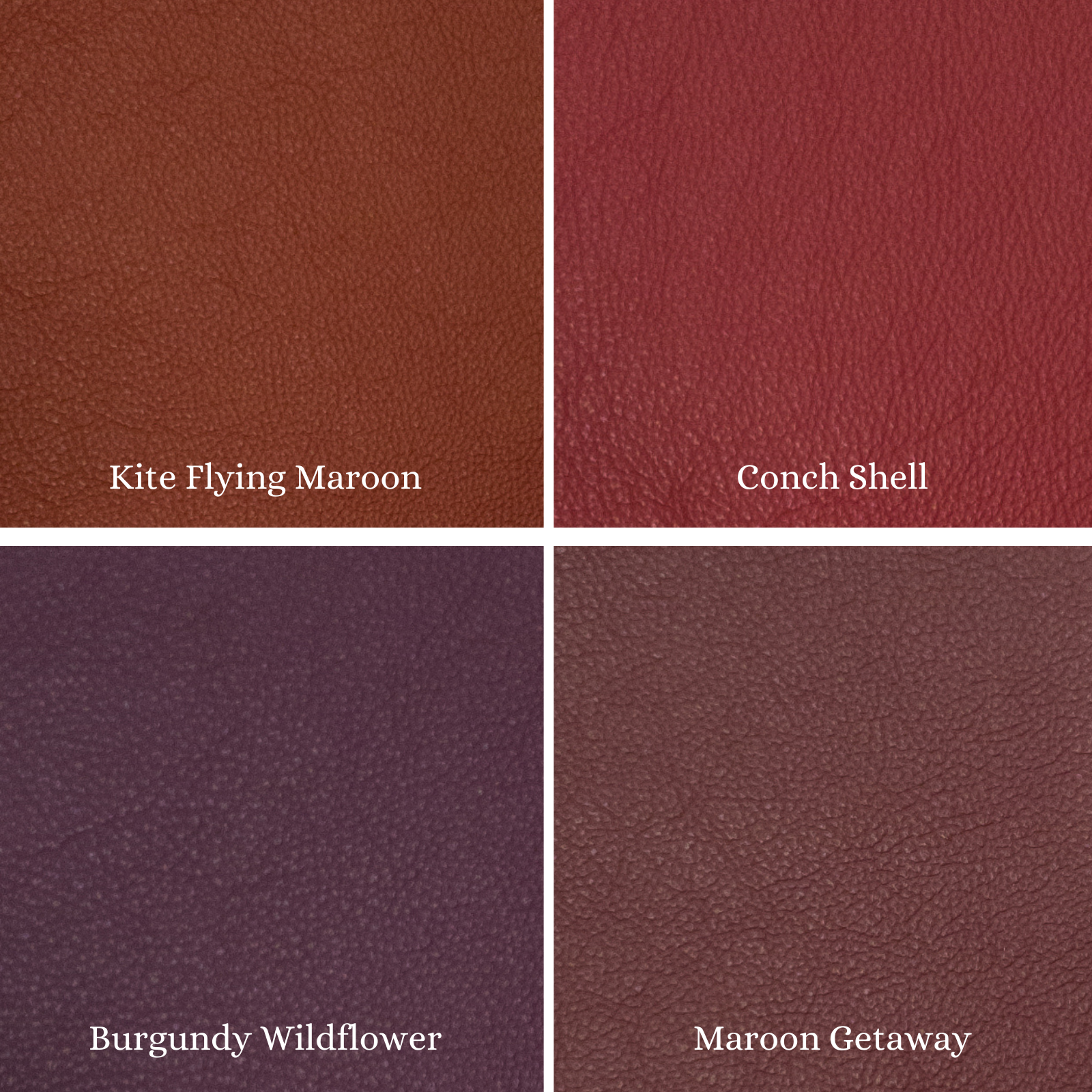 Coastal Collection 50-55 SF Full Hide Variation, Burgundy Wildflower | The Leather Guy