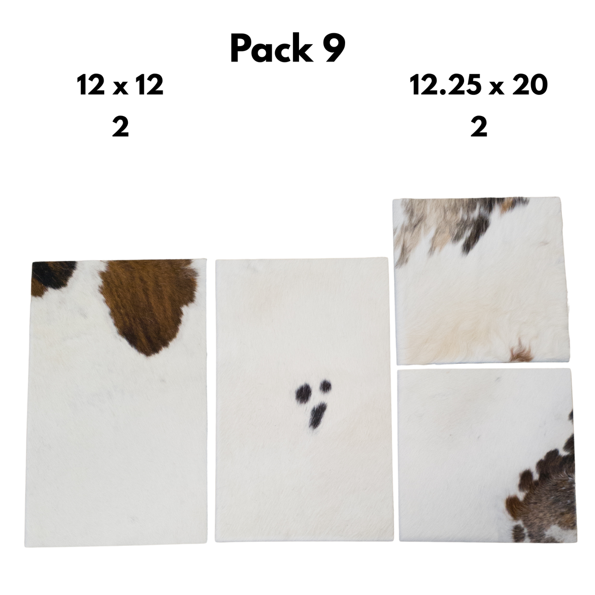 Hair-On Cowhide Leather Precut Packs – Assorted Colors & Patterns, 9 | The Leather Guy