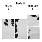 Hair-On Cowhide Leather Precut Packs – Assorted Colors & Patterns, 11 | The Leather Guy