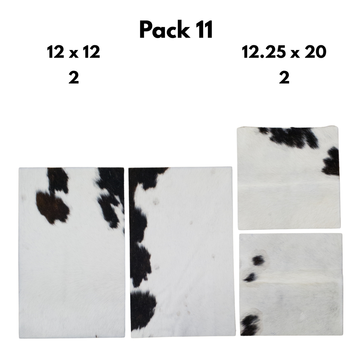 Hair-On Cowhide Leather Precut Packs – Assorted Colors & Patterns, 11 | The Leather Guy
