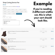 Strap Cutting Service Fee, | The Leather Guy