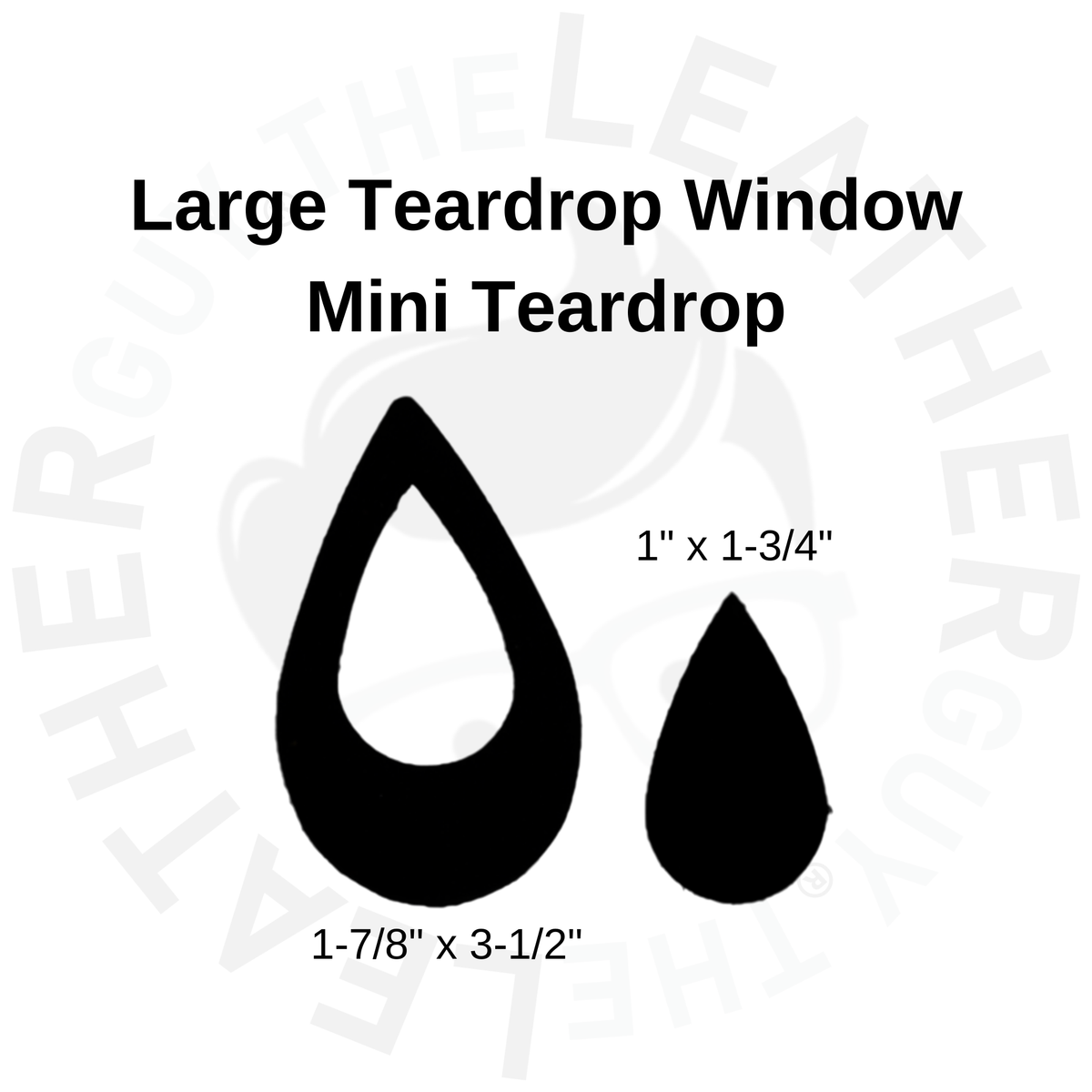 Natural Veg Tan Leather Earring Blanks – Teardrop & Window Shapes | Artisan's Choice, | The Leather Guy