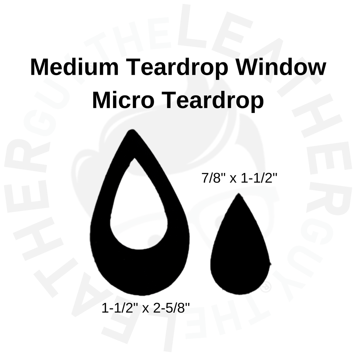 Natural Veg Tan Leather Earring Blanks – Teardrop & Window Shapes | Artisan's Choice, | The Leather Guy