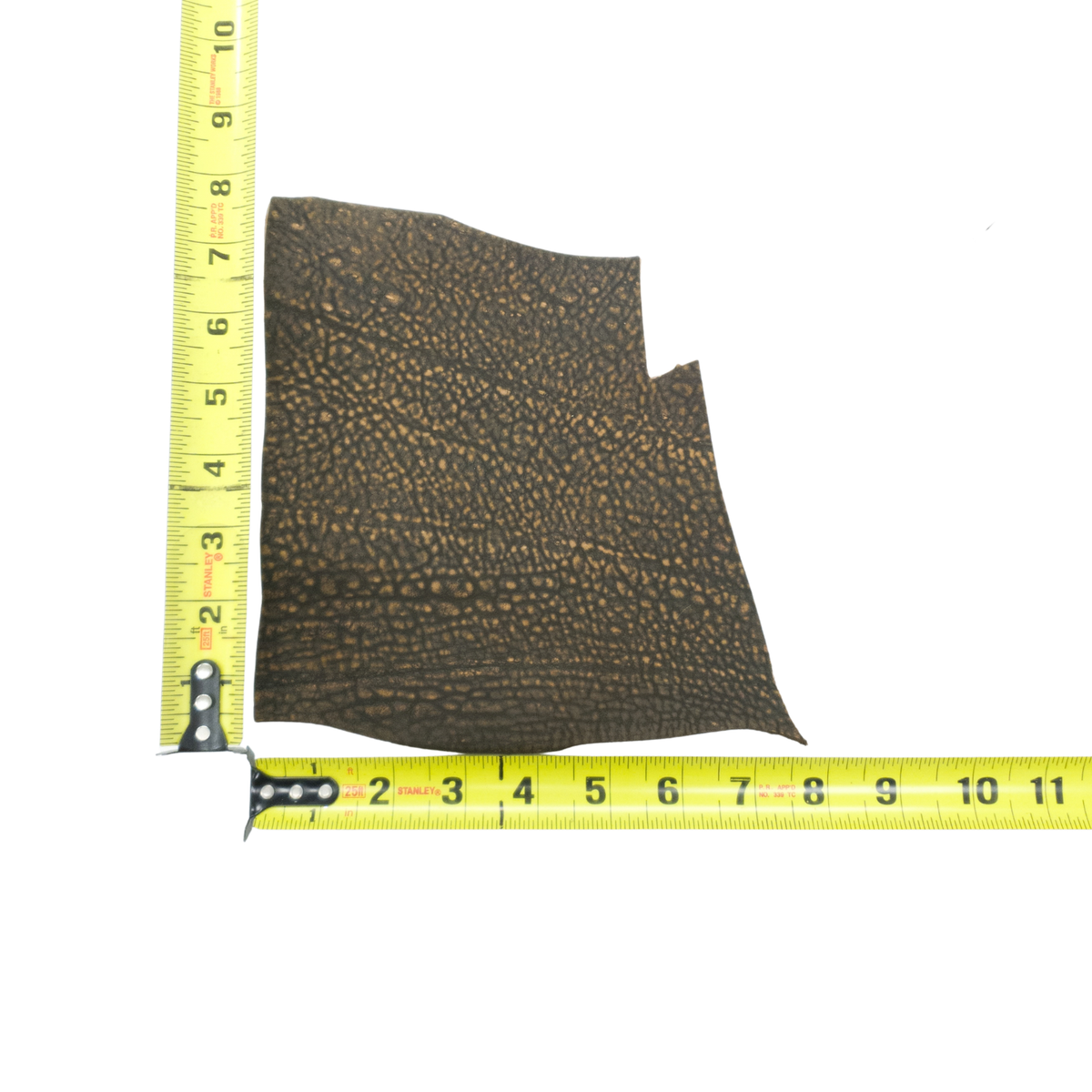 Genuine Giraffe Leather Hides, Brown Safari Non-Stock, 4-5 oz, 1-5 Sq Ft, 3 (< 1 Sq Ft) | The Leather Guy