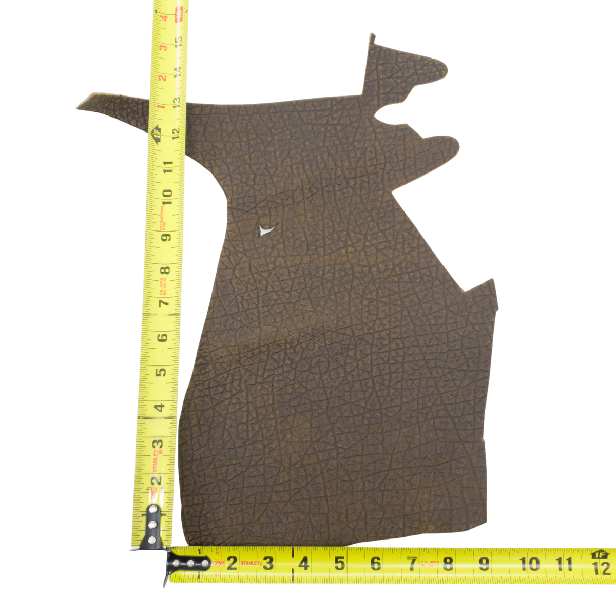 Genuine Hippo Project Pieces, 4-5 oz, 1-4 Sq Ft, Safari Chocolate / < 1 Sq Ft / Hide 3 | The Leather Guy