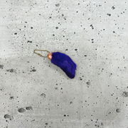 Craft Grade Rabbit Foot Keychain – Assorted Colors – Real Fur for Crafts, Royal Purple | The Leather Guy