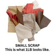 Upholstery Scrap Remnant Bags - 3-4 oz Color Mix, | The Leather Guy