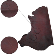Firewalker Red, 6.5-29 SqFt, 2-3 oz, Pull up Sides & Pieces, Crazy Buffalo, Side / 18-20 Lowgrade | The Leather Guy