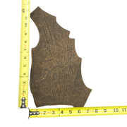 Genuine Giraffe Leather Hides, Brown Safari Non-Stock, 4-5 oz, 1-5 Sq Ft, 4 (< 1 Sq Ft) | The Leather Guy