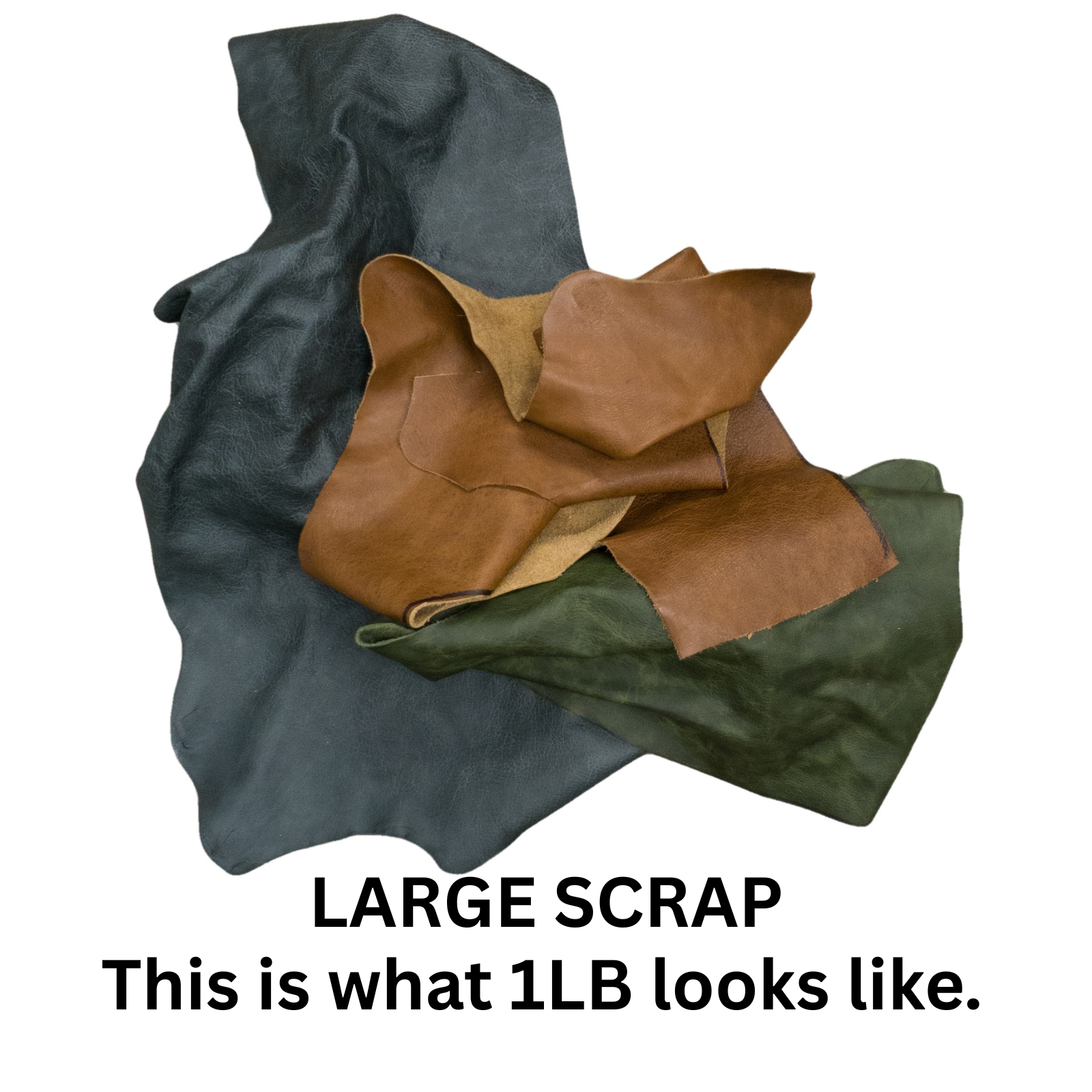 Upholstery Scrap Remnant Bags - 3-4 oz Color Mix, | The Leather Guy