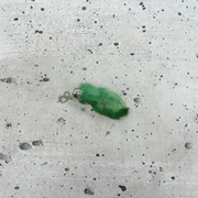 Craft Grade Rabbit Foot Keychain – Assorted Colors – Real Fur for Crafts, Forest Green | The Leather Guy