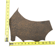 Genuine Giraffe Leather Hides, Brown Safari Non-Stock, 4-5 oz, 1-5 Sq Ft, 6 (< 1 Sq Ft) | The Leather Guy