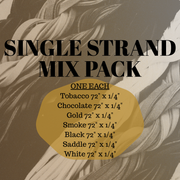 Colorado Buckskin Laces 72" x 1/4" & 36" x 1/8" Single Strands, 72 x 1/4 / MIX PACK | The Leather Guy