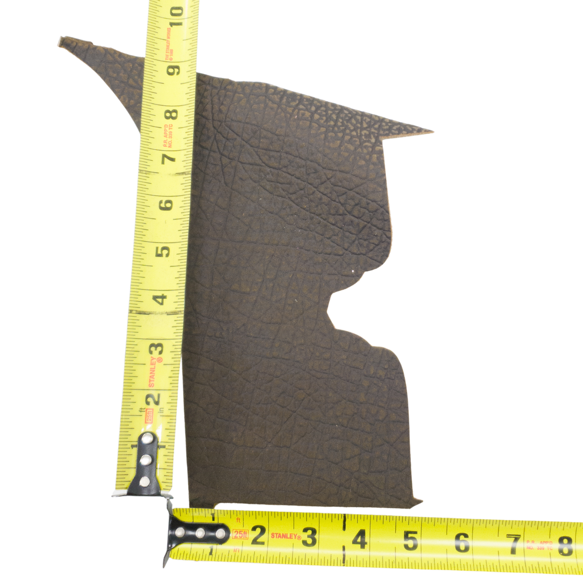 Genuine Hippo Project Pieces, 4-5 oz, 1-4 Sq Ft, Safari Chocolate / < 1 Sq Ft / Hide 9 | The Leather Guy