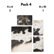 Hair-On Cowhide Leather Precut Packs – Assorted Colors & Patterns, 4 | The Leather Guy
