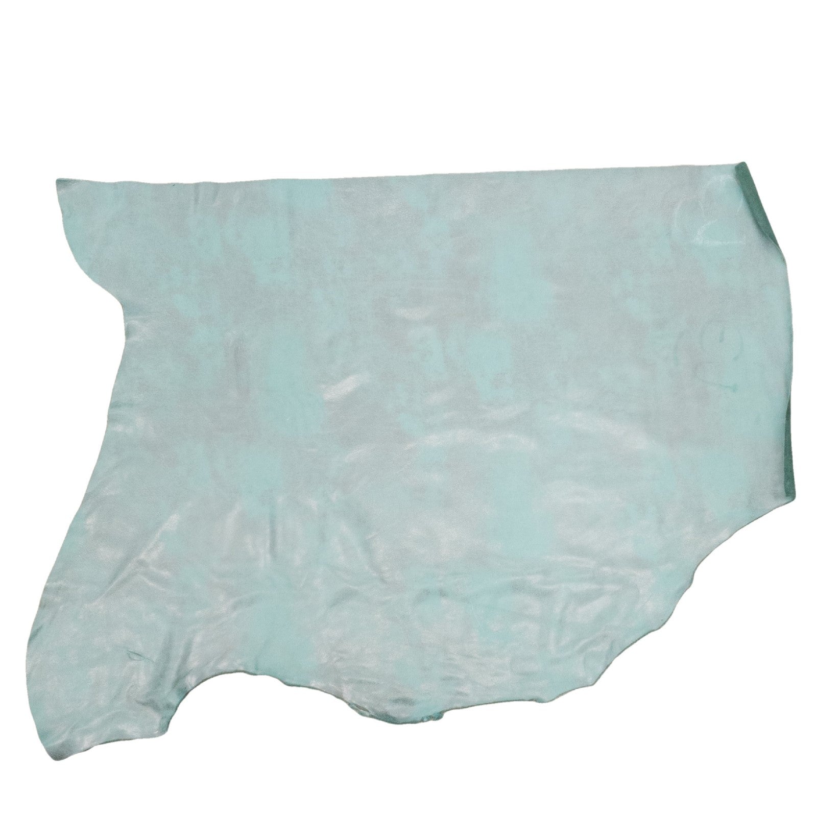 All Shook Up Aqua Rock N Roll 2-3 oz Leather Cow Hides, Bottom Piece / 6.5-7.5 Square Foot | The Leather Guy