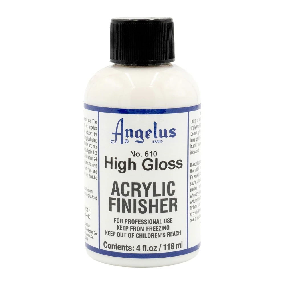 Angelus Brand Acrylic Leather Paint Finisher 4 oz, High-Gloss | The Leather Guy
