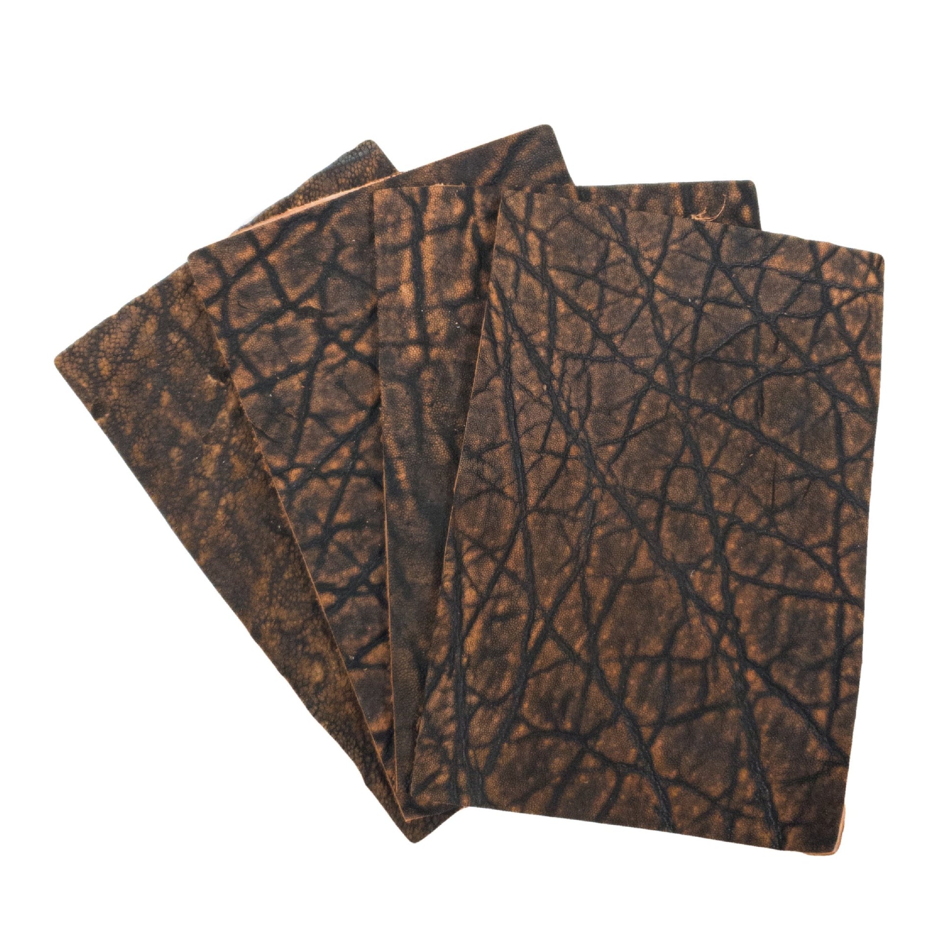 Genuine Elephant Nonstock Pre-cuts, 4.5-5.5 oz, Various Colors, Antique Cider / 4" x 6" | The Leather Guy
