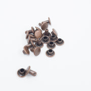 7 MM & 9 MM Double Cap Rivets 10 pk & 100 pk, 1/4 / Antique Copper / 10 pk | The Leather Guy