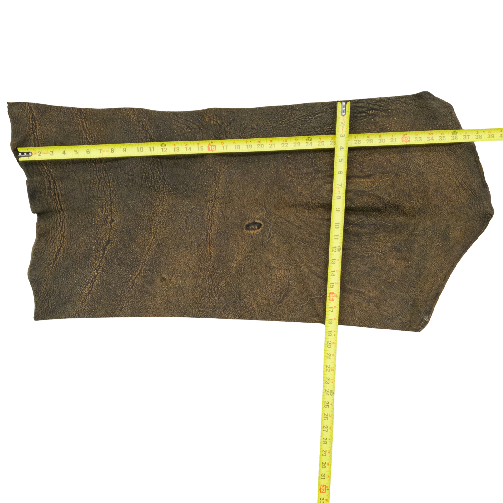 Genuine Giraffe Leather Hides, Antique Saddle Safari Non-Stock, 4-5 oz, 1-5 Sq Ft, 2 (4.5 Sq Ft) | The Leather Guy