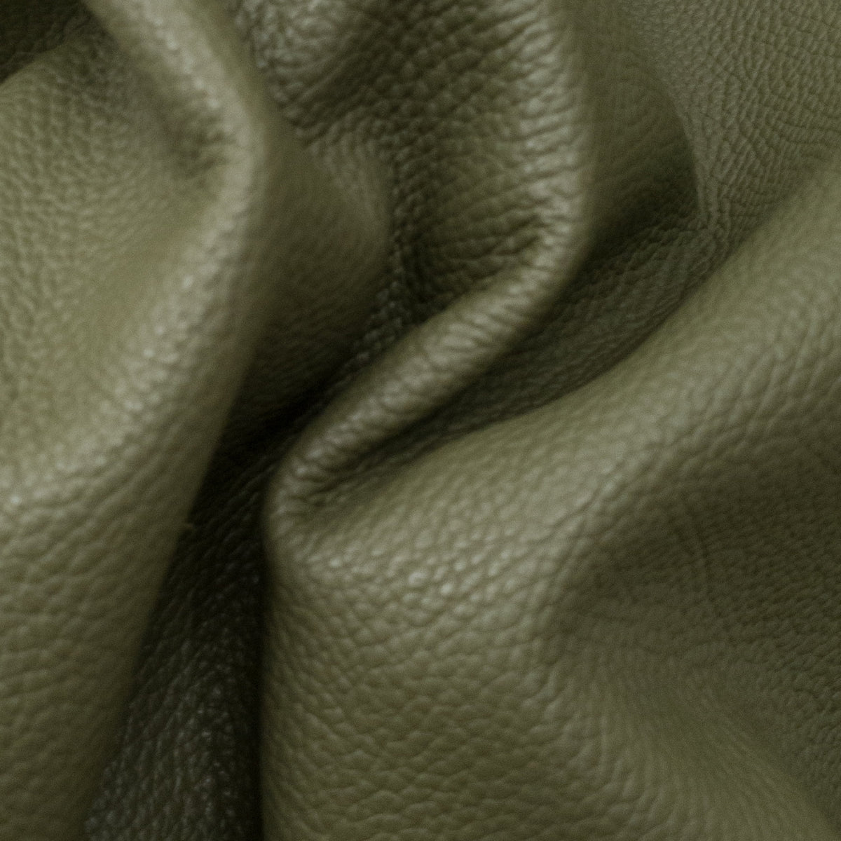 Special Order – Cowhide Leather Sides – Pebble Grain | Tried n' True, Army Soldier Green | The Leather Guy