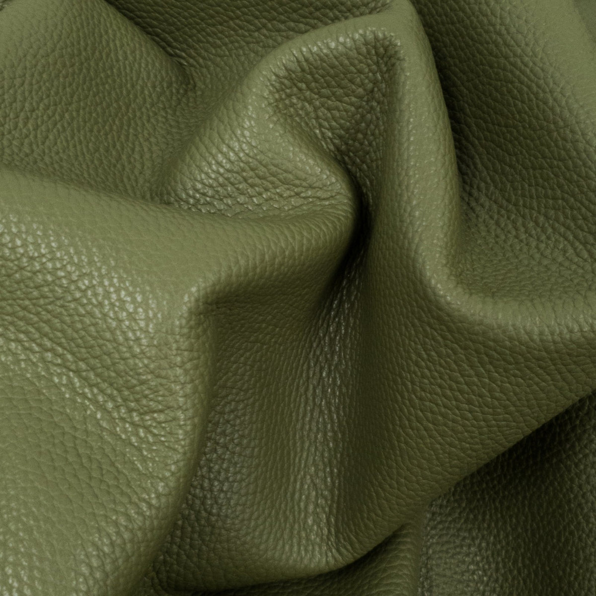 Retired Tried N True Cowhide Leather – Pebble Grain 3–4 oz | Precuts, Army Soldier Green / 4 x 6 | The Leather Guy
