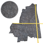 Fashion Embossed, 2-20 Sq Ft, Non-Stock Handbag Cowhide Sides and Project Pieces, Autumn Blues / 12 / 1 | The Leather Guy