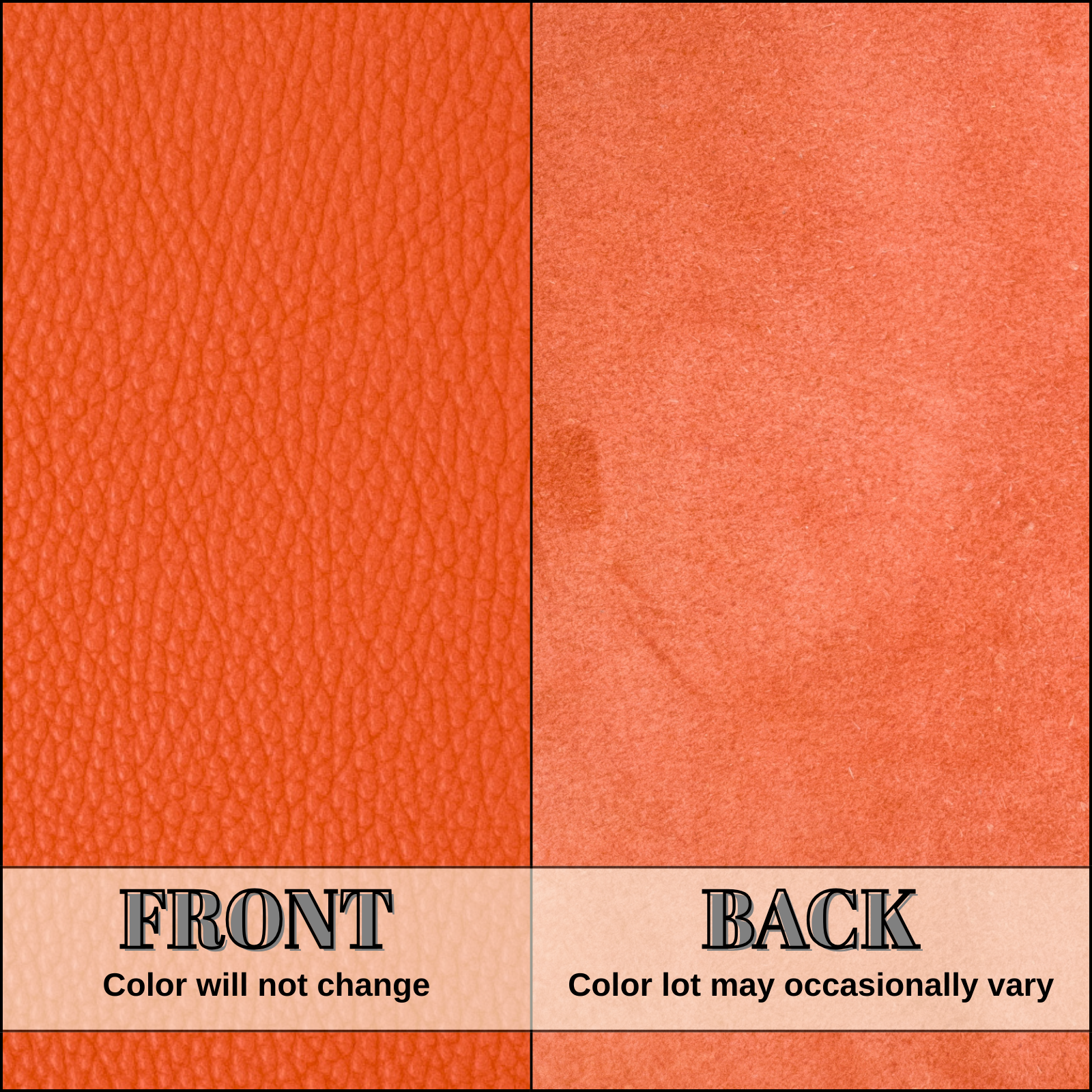 Bright Red Cowhide Leather – Pebble Grain 3–4 oz | Big Apple Red, | The Leather Guy