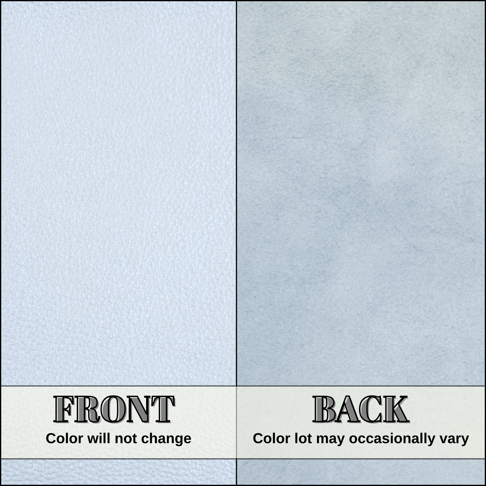 Soft Blue Cowhide Leather – Pebble Grain 3–4 oz | Bluebell Dew, | The Leather Guy
