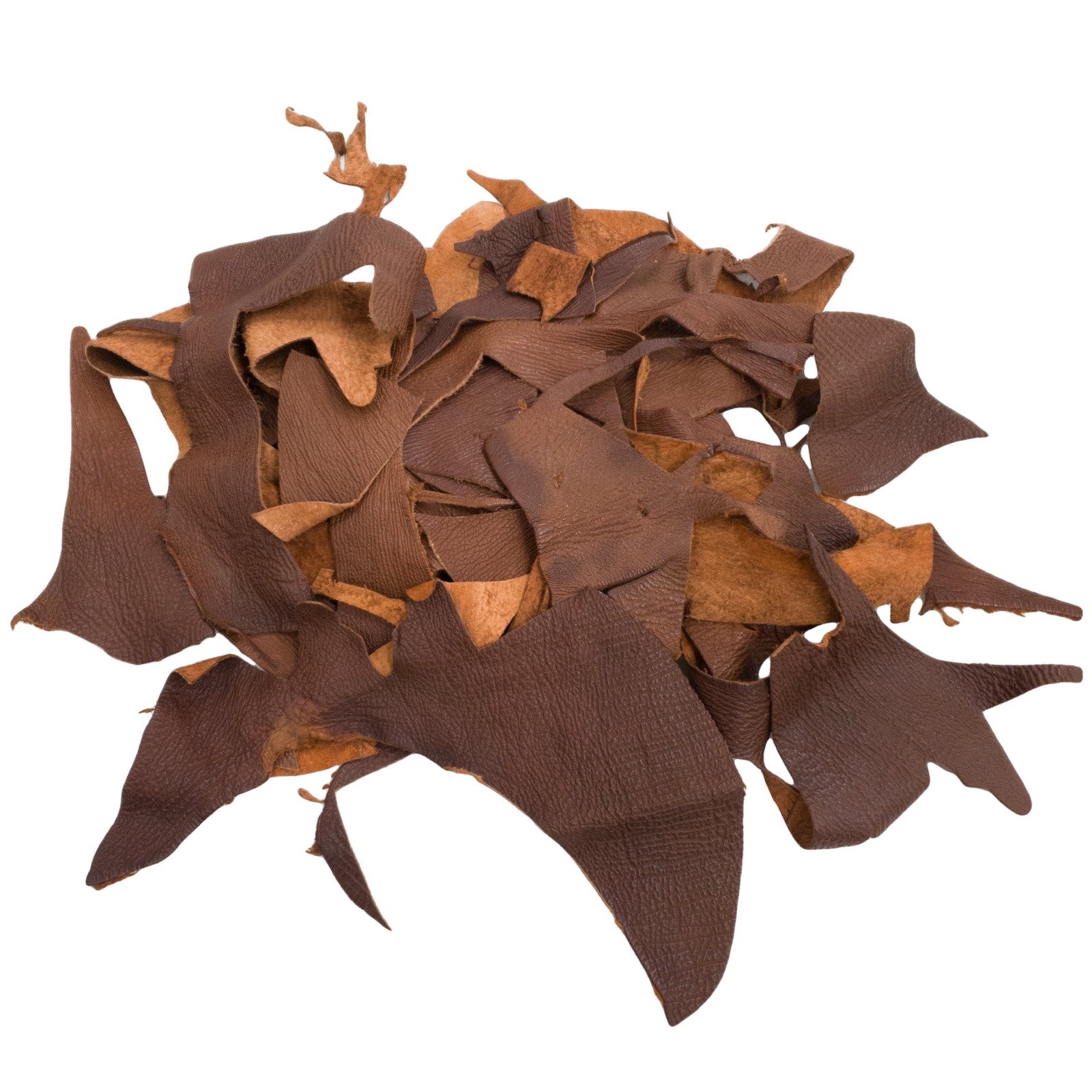 IN STORE - Genuine Shark Leather Scrap, 3 - 5 oz, Mixed Colors Remnant Bag (Copy), Brown / 1 LB | The Leather Guy