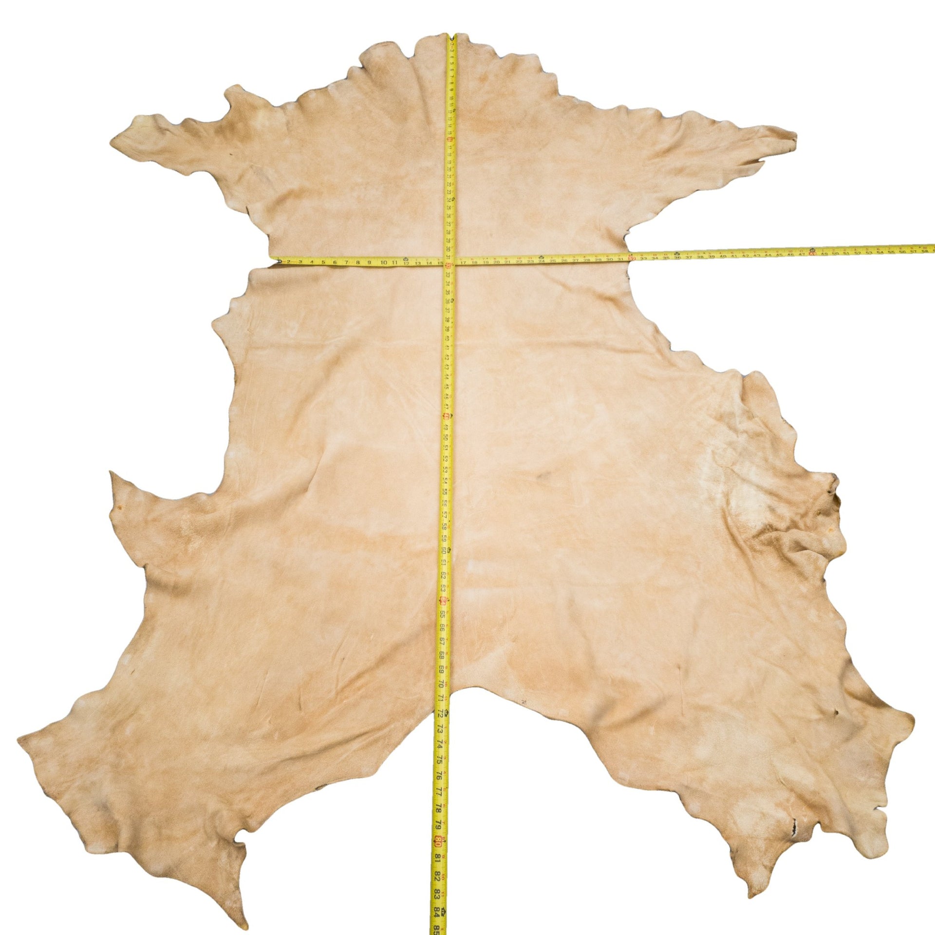 Smoke Commercial Brain Tanned Elk, 29 Sq Ft / Hide 1 / 6-7 | The Leather Guy