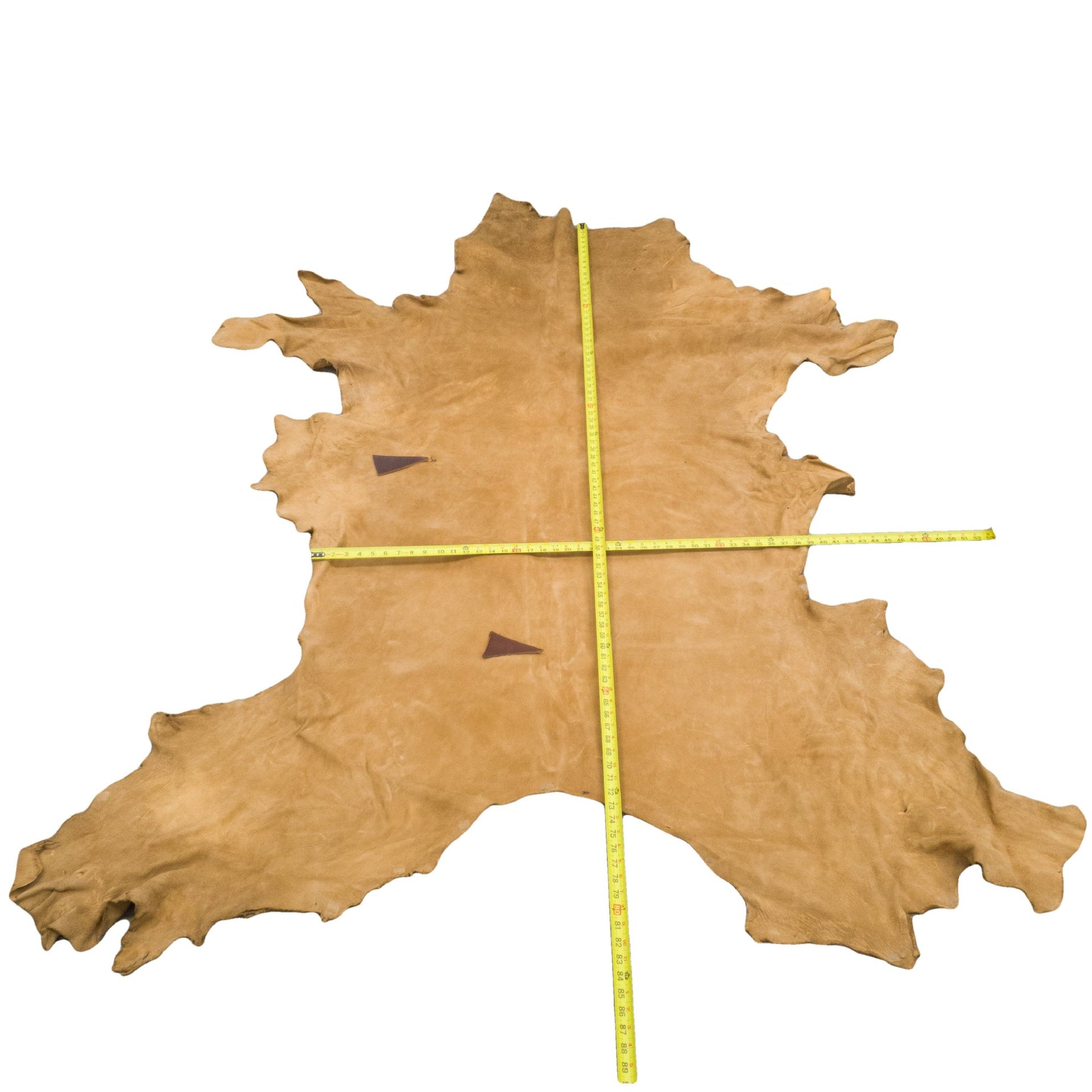 Smoke Commercial Brain Tanned Elk, 30 Sq Ft / Hide 1 / 7-8 | The Leather Guy