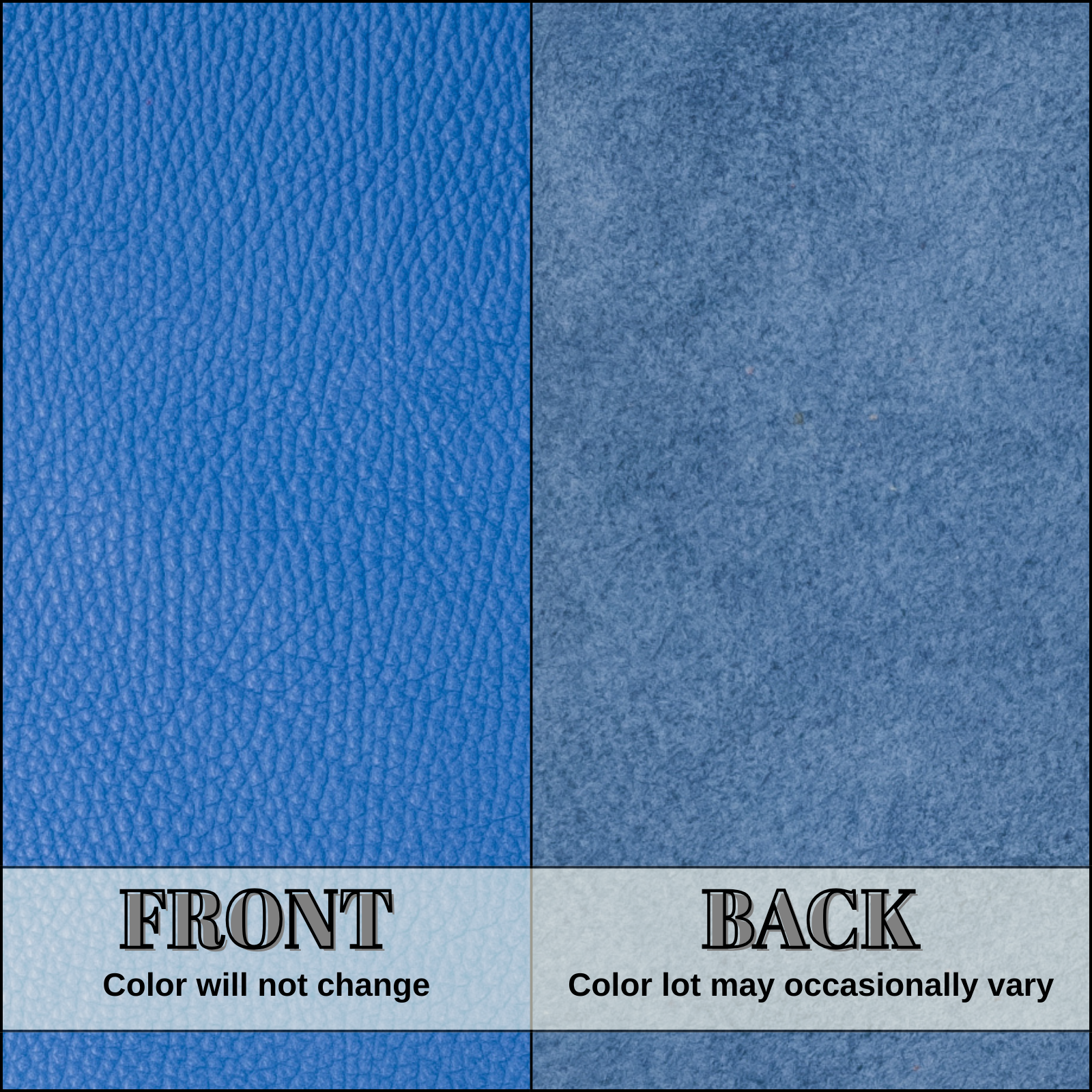 Bright Blue Cowhide Leather – Pebble Grain 3–4 oz | Big Sky Blue, | The Leather Guy