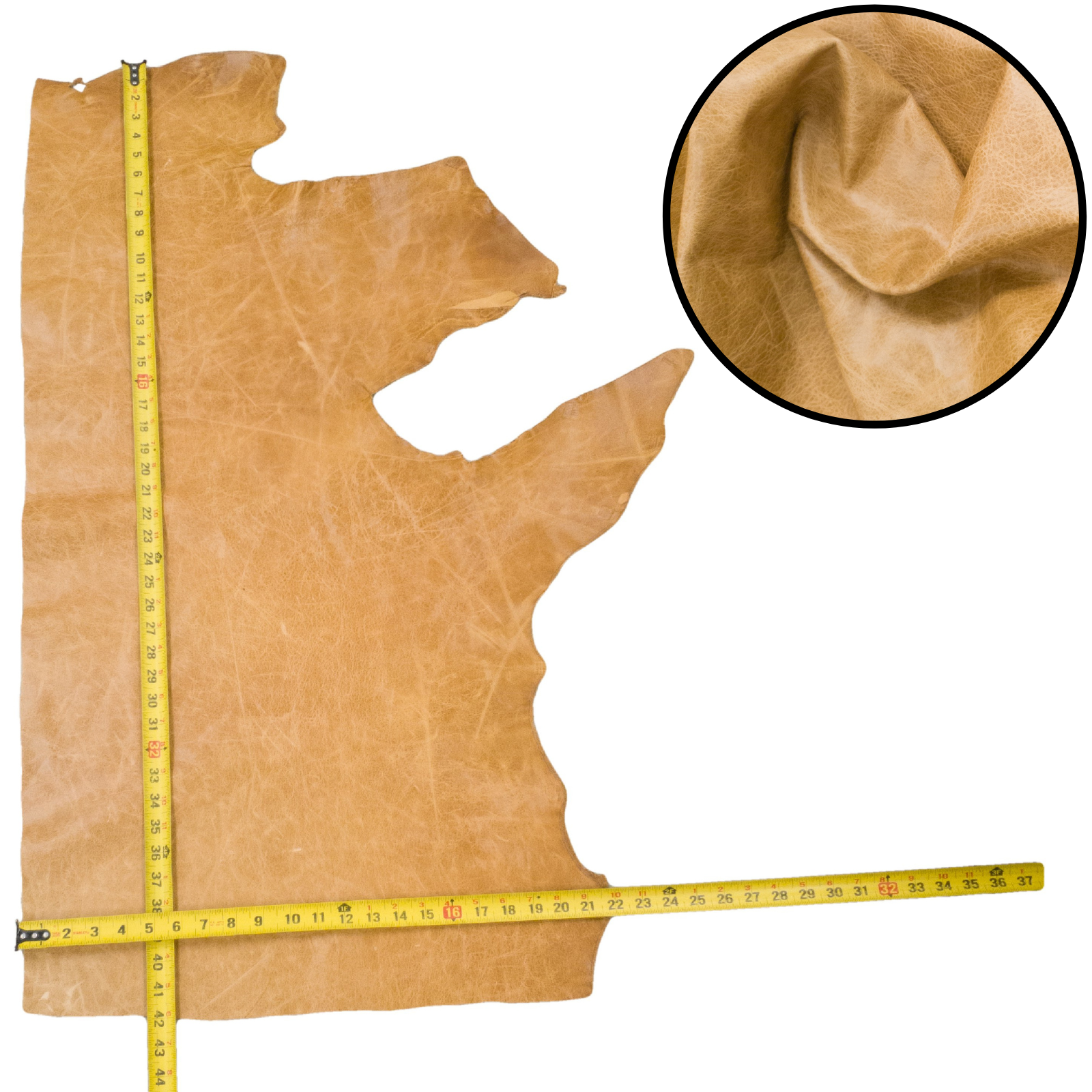 Light Browns, 4-20 Sq Ft Upholstery Cowhide Project Pieces, Beach Sand / 4 / 1 | The Leather Guy