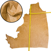 Light Browns, 4-20 Sq Ft Upholstery Cowhide Project Pieces, Beach Sand / 7 / 1 | The Leather Guy