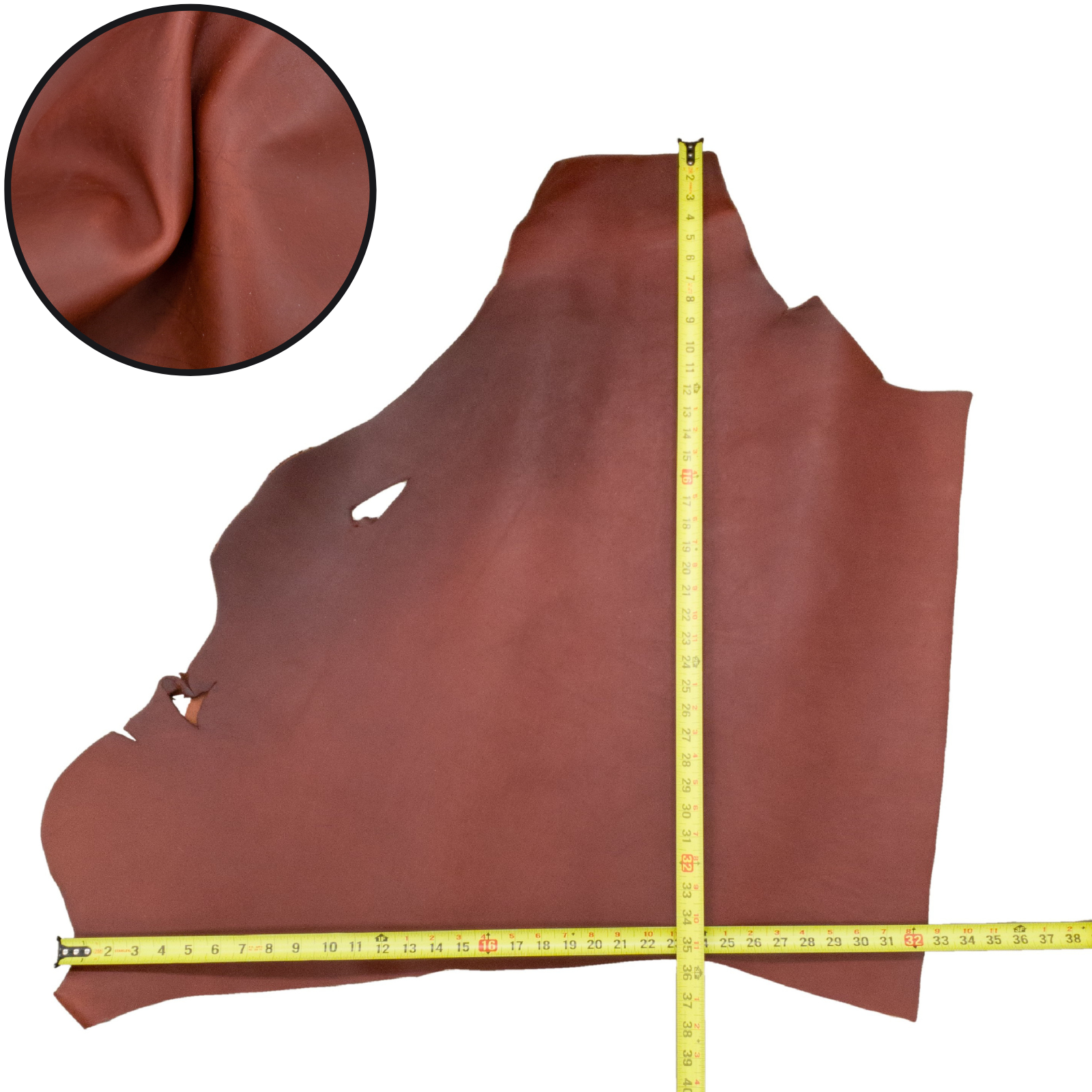 Colored, 4-18 Sq Ft, Oil Tan Project Pieces, Beet Red (5-6oz) / 5 / 1 | The Leather Guy