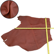 Colored, 4-18 Sq Ft, Oil Tan Project Pieces, Beet Red (5-6oz) / 6 / 1 | The Leather Guy