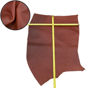 Colored, 4-18 Sq Ft, Oil Tan Project Pieces, Beet Red (5-6oz) / 7 / 1 | The Leather Guy