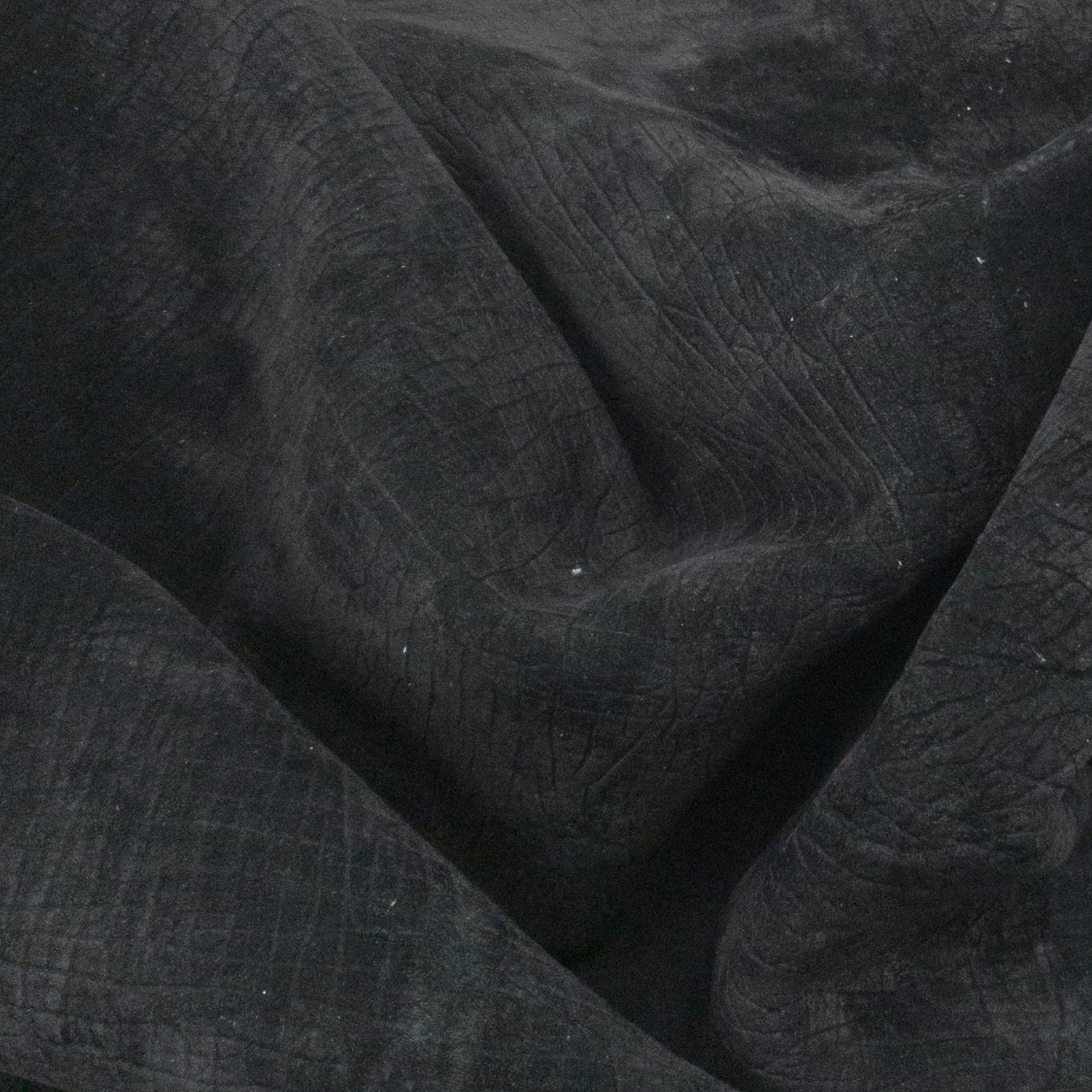 Bellowing Black, 5-6 oz, 1-4 Sq Ft, Genuine Hippo Hides,  | The Leather Guy