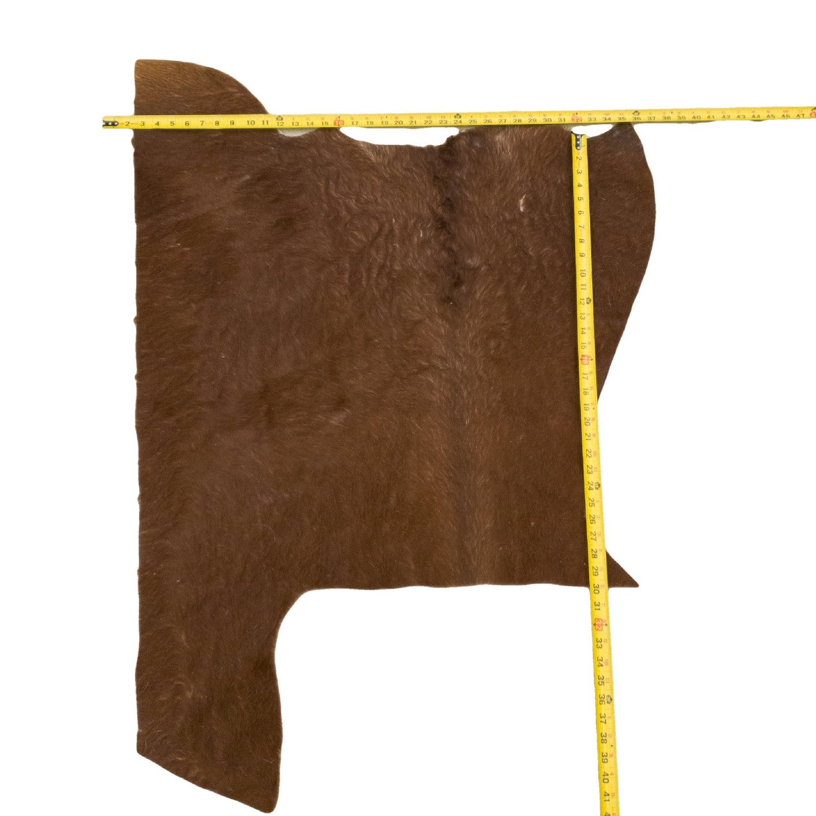 Bi-Color Browns, 4-8 Sq Ft Hair-on Cowhide Project Pieces, 6 / 2 | The Leather Guy