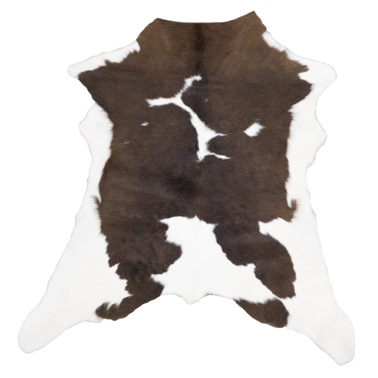 Bi-Color, Calfskin Rug, Medium Brown - Black / 6 | The Leather Guy