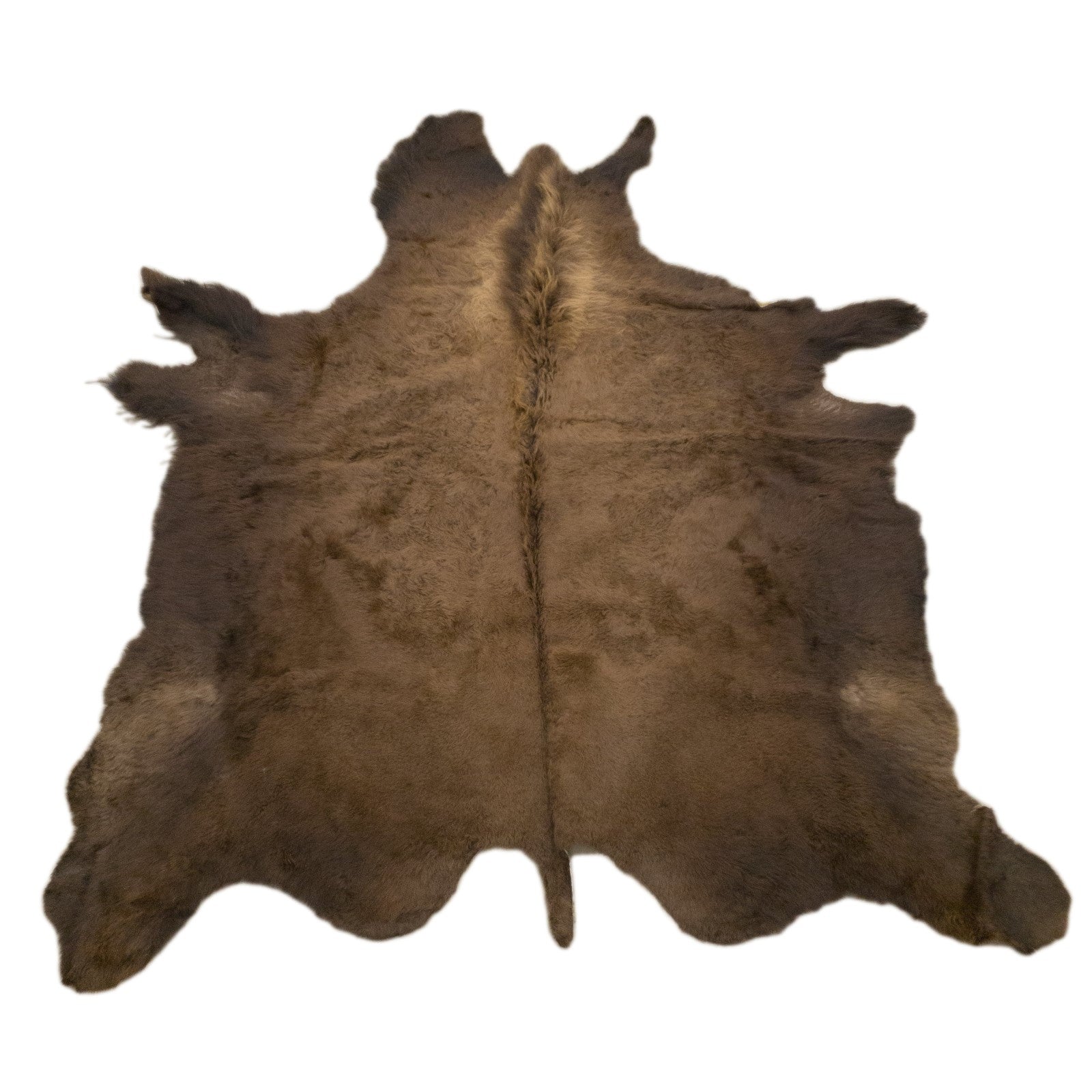 Hair on Bison Rug Tanned Hide Buffalo Robe 66" x 82",  | The Leather Guy
