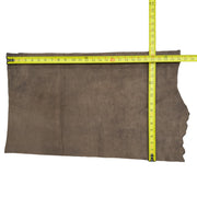 Genuine Camel Bitter Chocolate, Nubuck Leather, 3-4 oz, Project Pieces, 3.25 Sq Ft (1) | The Leather Guy